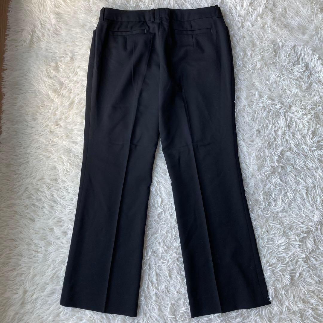 【特大・美品】 n line Precious フレアパンツスーツ 黒 19号