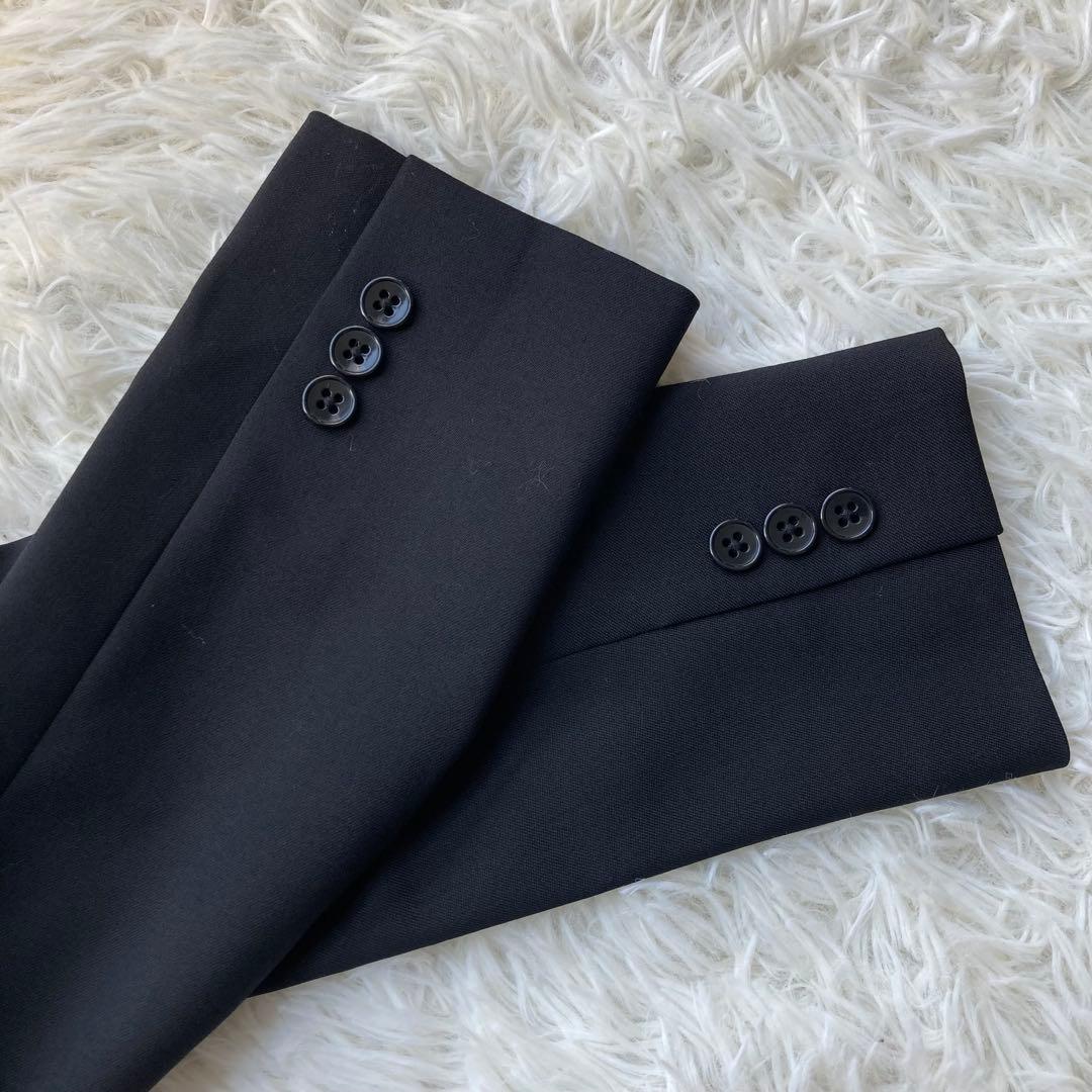 【特大・美品】 n line Precious フレアパンツスーツ 黒 19号