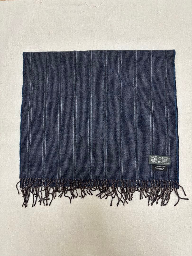 極美品 Johnstons ジョンストンズ ユナイテッドアローズストール 大判