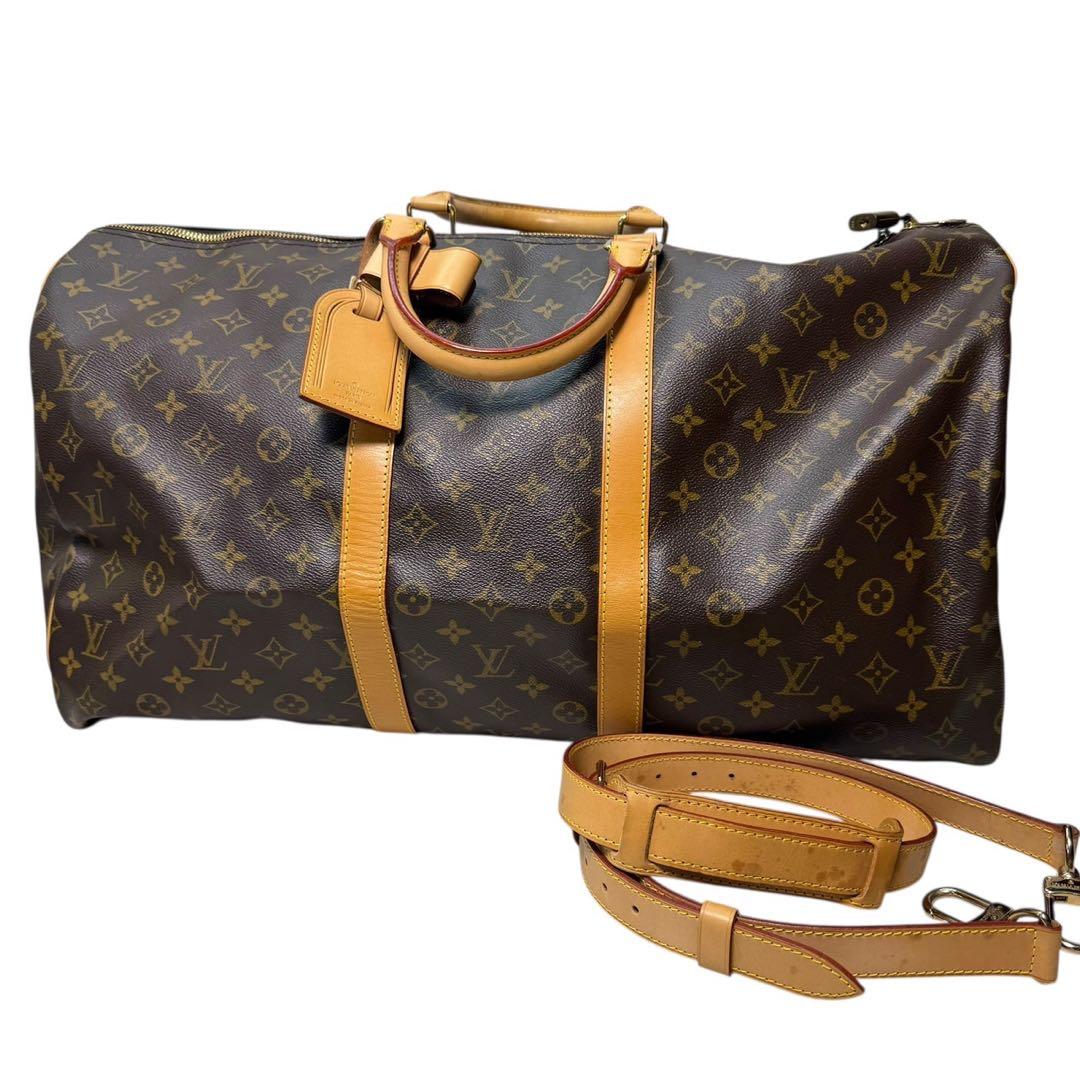 美品 ルイヴィトン モノグラム キーポル バンドリエール55 ボストンバッグ