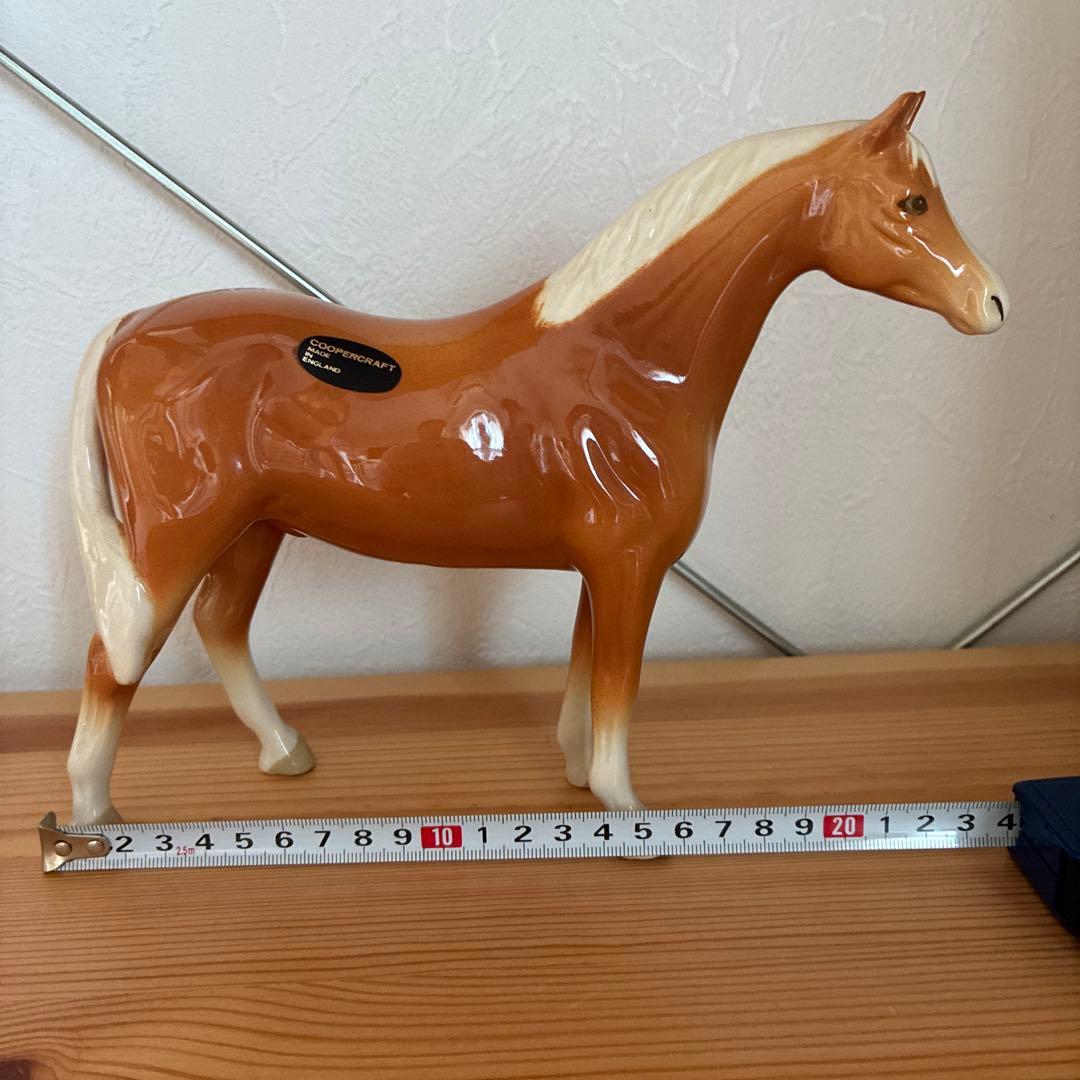 COOPERCRAFT イングランド　陶器　置物　オブジェ　馬　動物