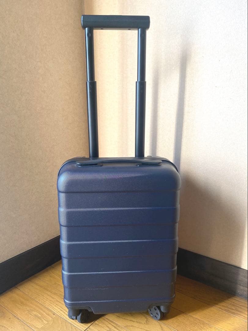 無印良品 スーツケース キャリーケース ネイビーブルー19L伸縮式ハンド