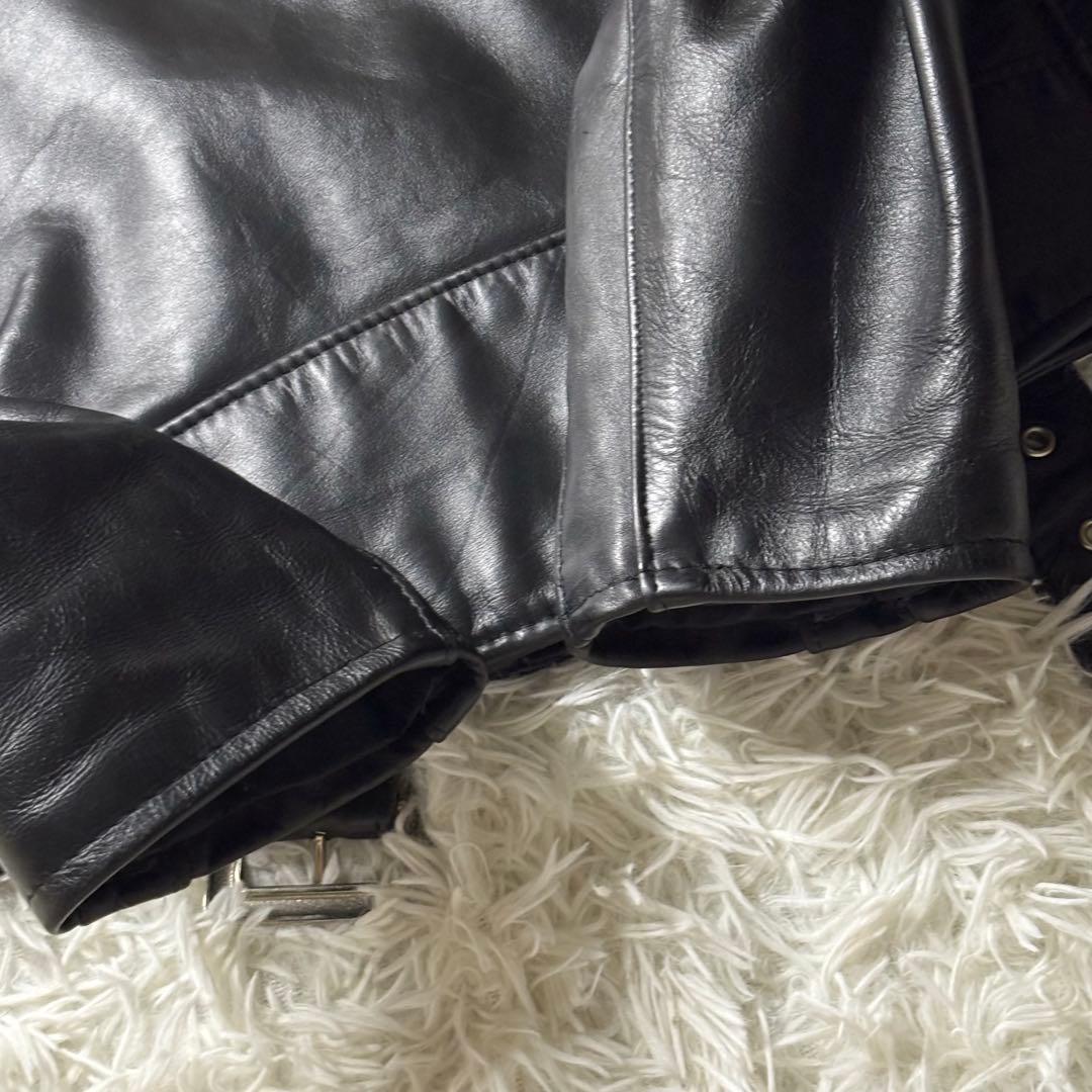 美品✨Schott USA製 ダブルライダース 硬革 38