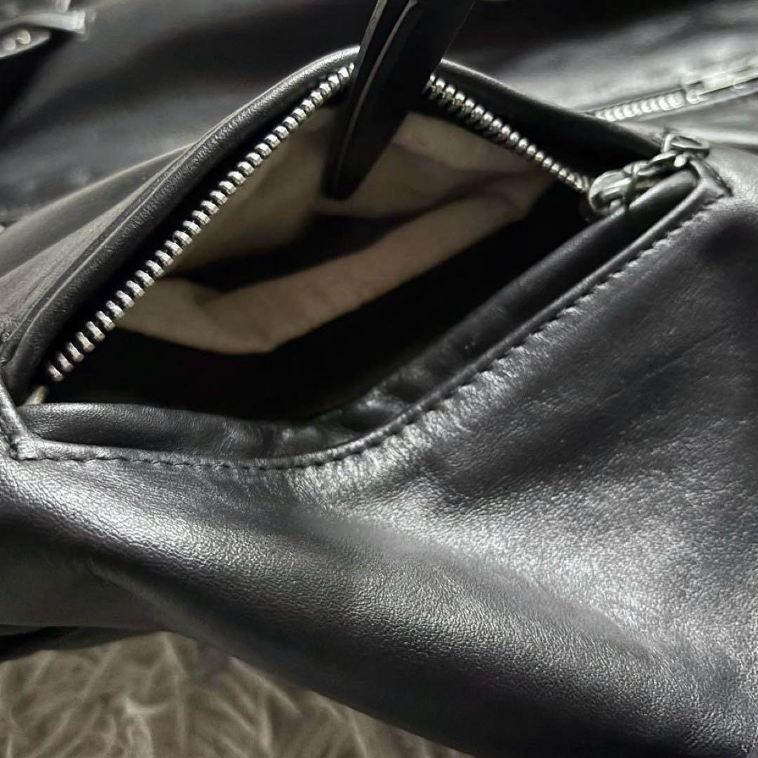 美品✨Schott USA製 ダブルライダース 硬革 38