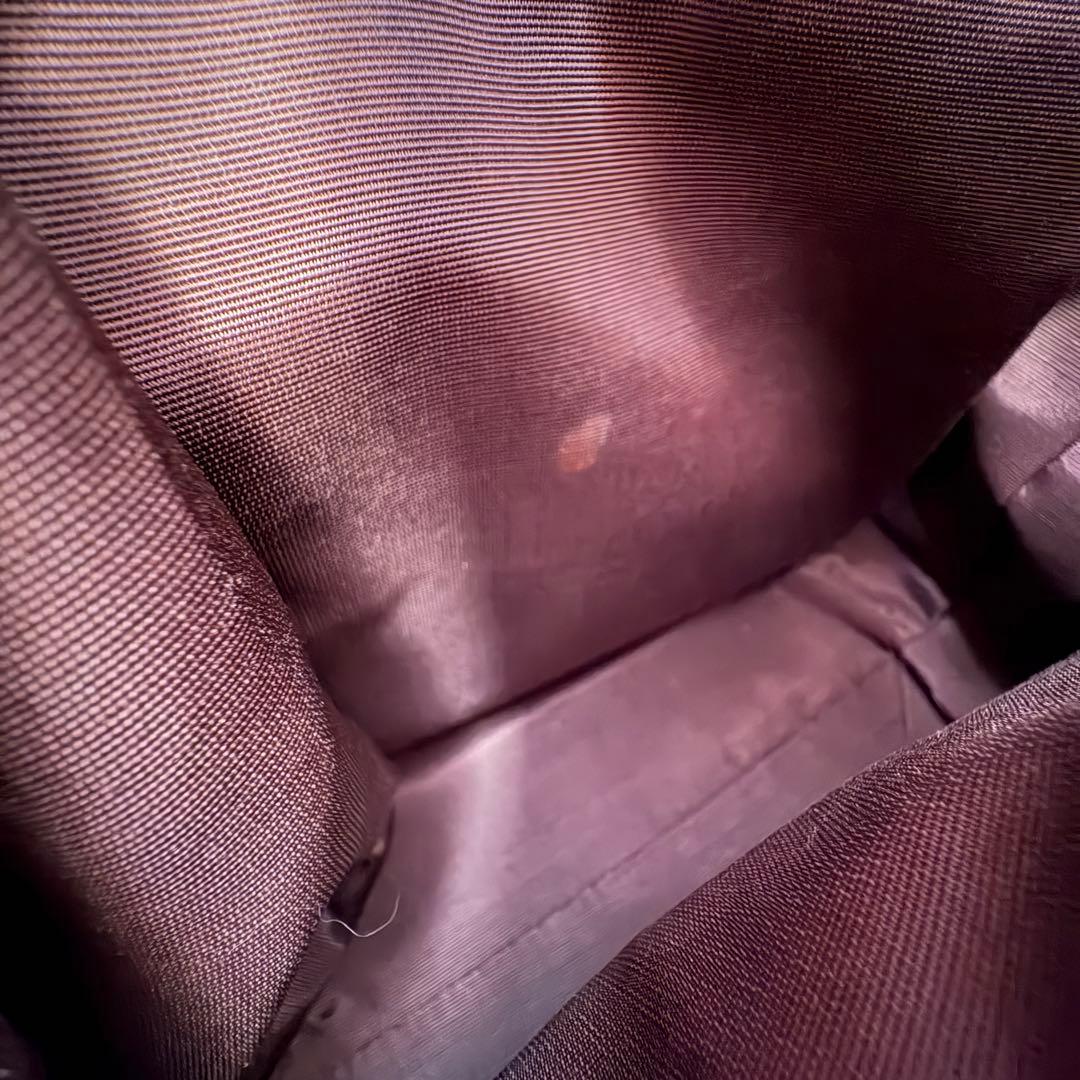 良品　バーバリー リュック 巾着 フラップ ノバチェック シャドーホース