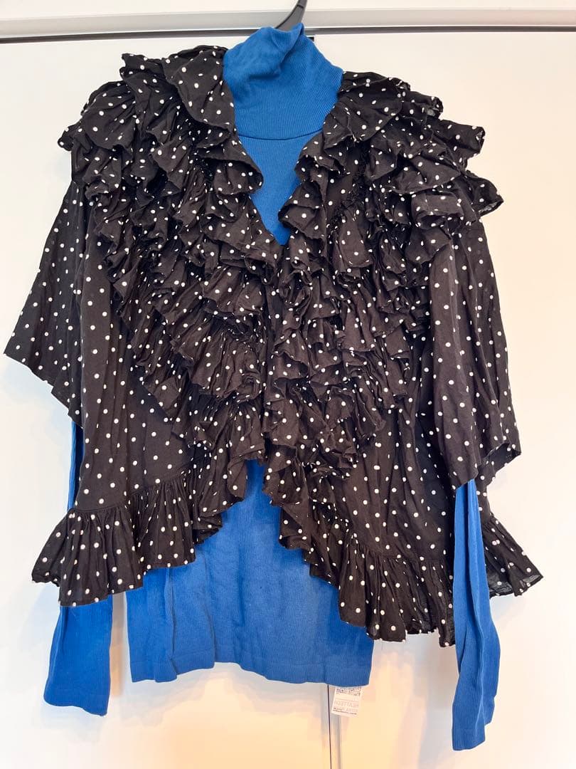 【希少】crinkle crinkle crinkle ドット フリルブラウス