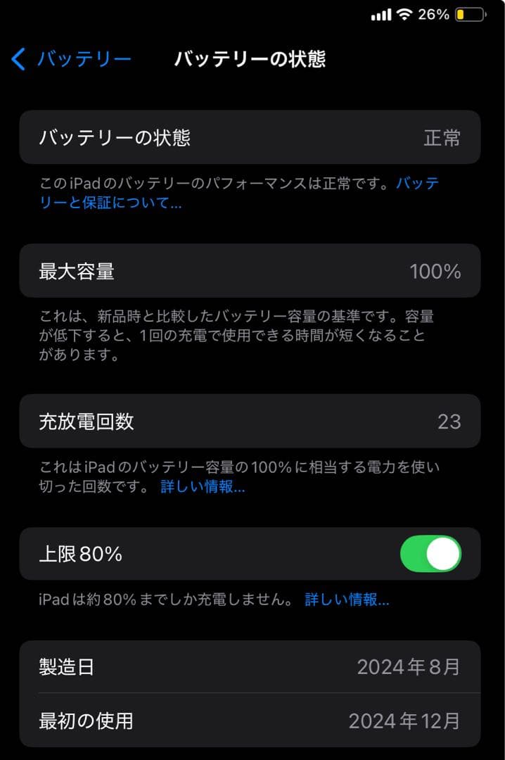 【最終価格】iPad mini 第7世代 セルラー 128GB バッテリ100%