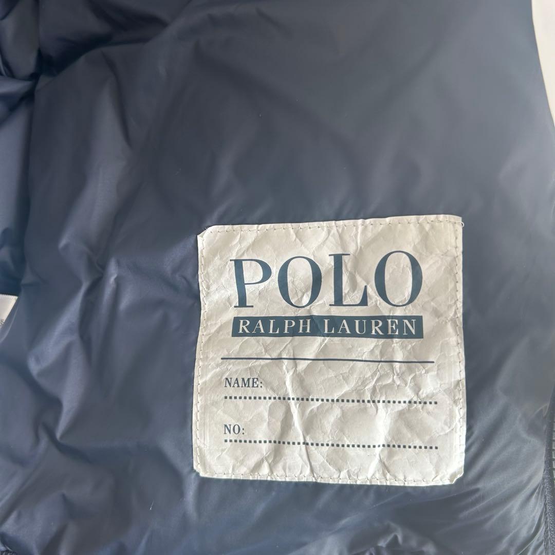 【極美品】ラルフローレン ダウンベスト M ネイビー レッドポニー刺繍ロゴ