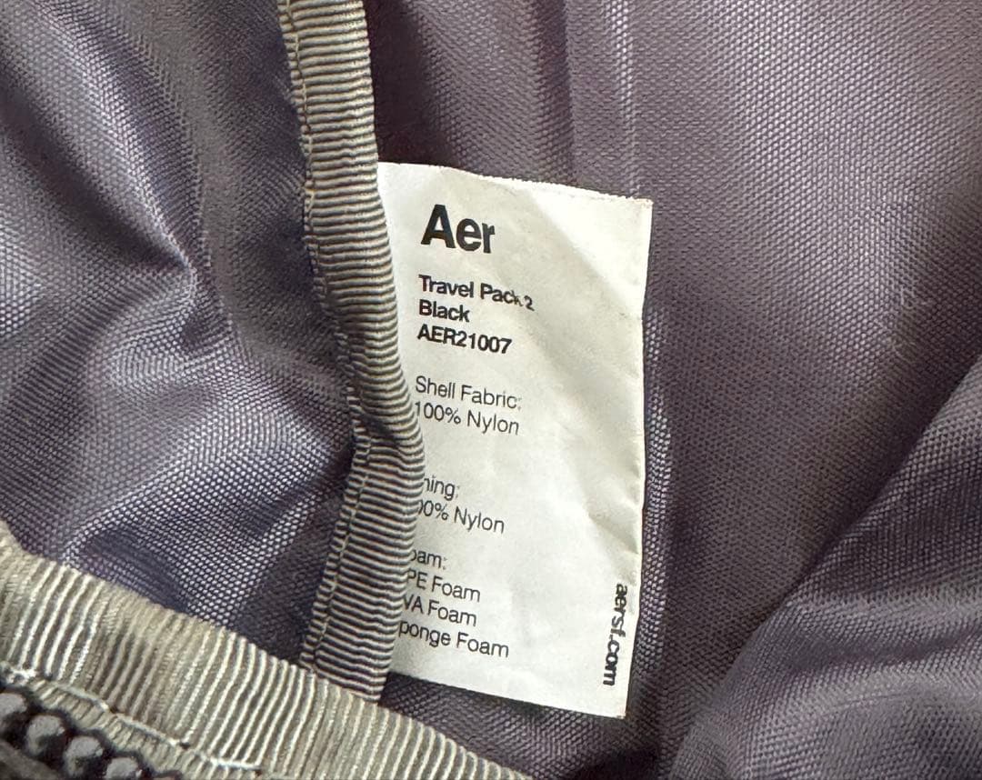 エアー Aer Travel Pack 2 AER21007 ブラック 33l