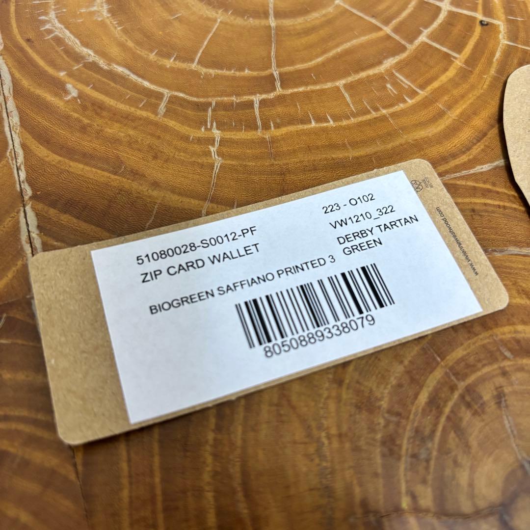 ヴィヴィアンウエストウッド 二つ折り財布 ダービー グリーン マルチカラー　新品