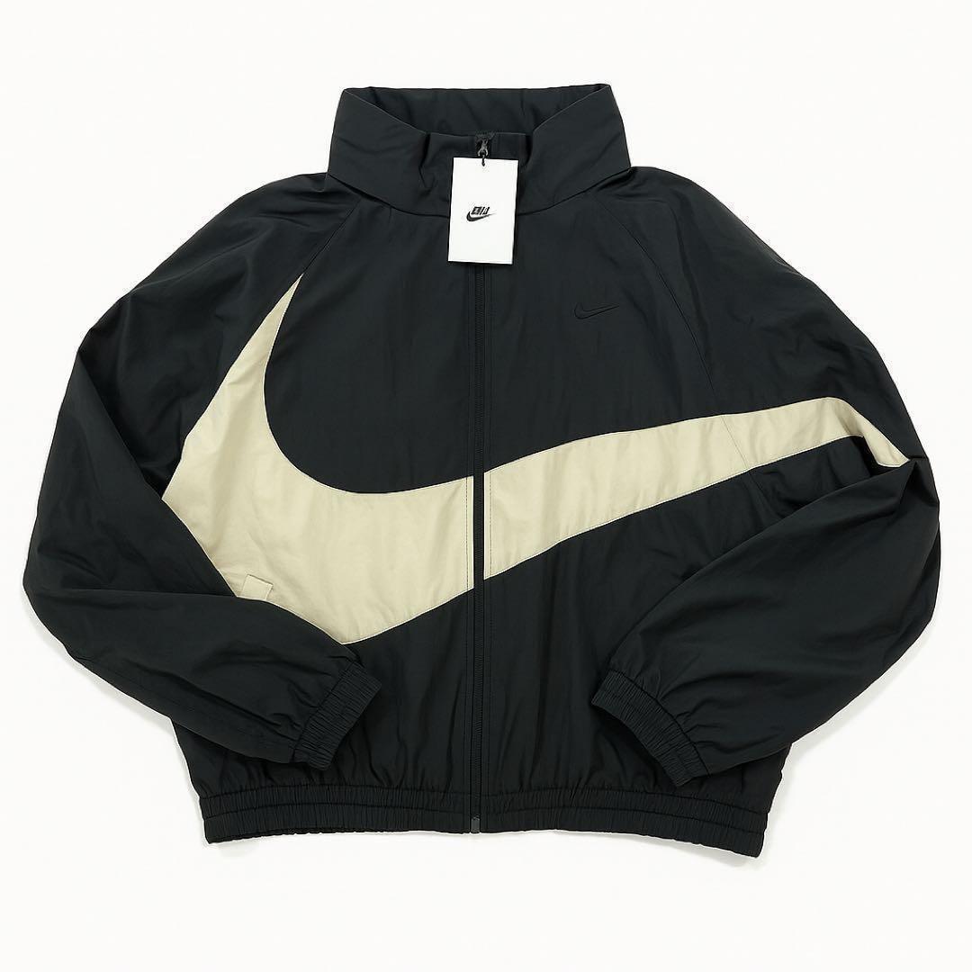 ナイキ　スウッシュ　ウーブンジャケット　パンツ　セットアップ　2XL ブラック