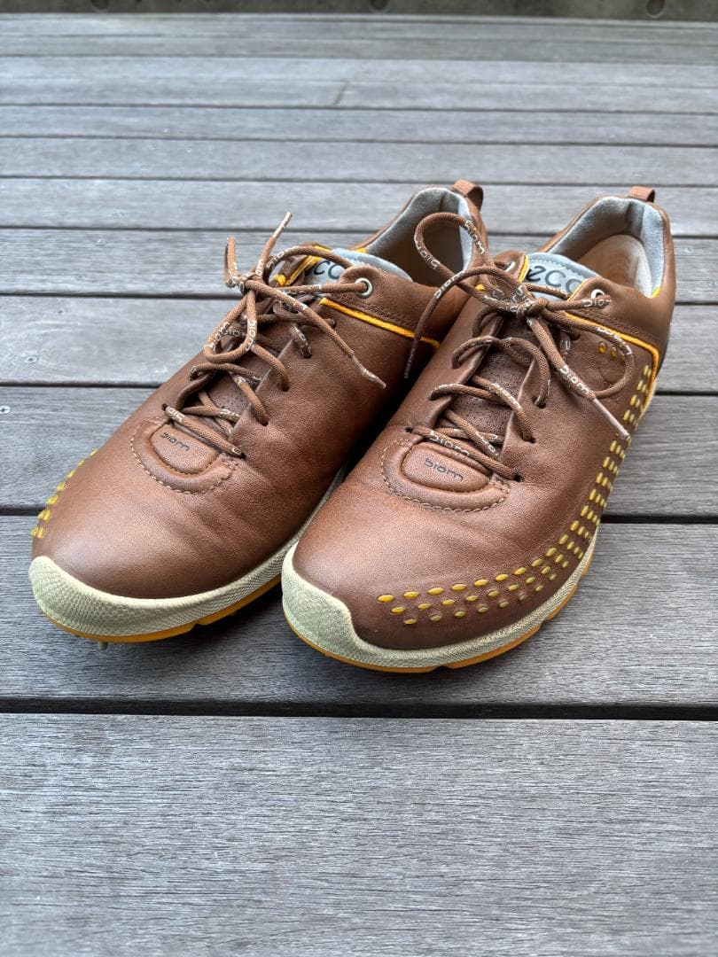 【高級】ECCO エコー ゴルフシューズ BIOM G2 ヤクレザー 43
