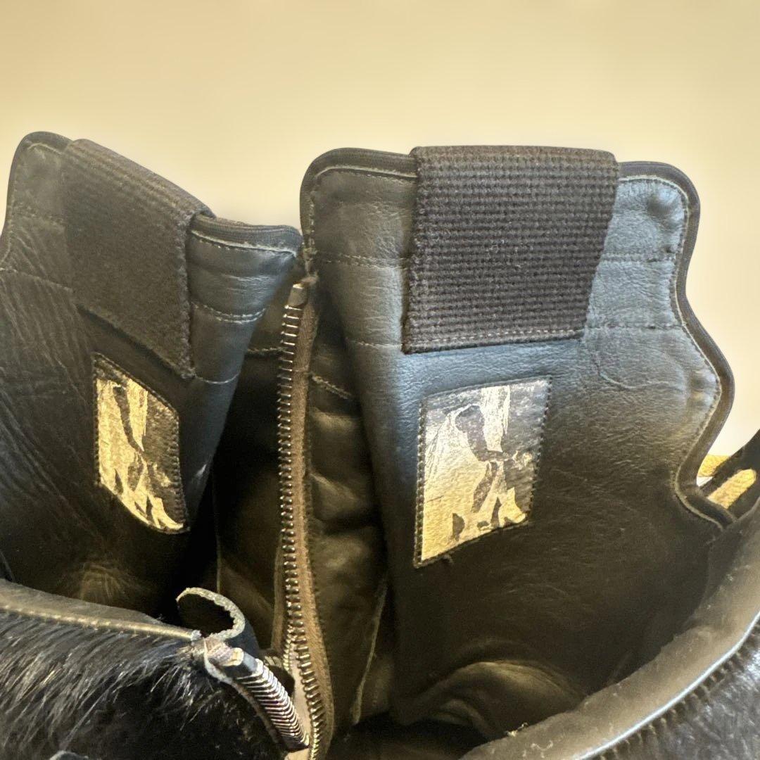 靴 Rick Owens FW22 Cargobasket black fur 41