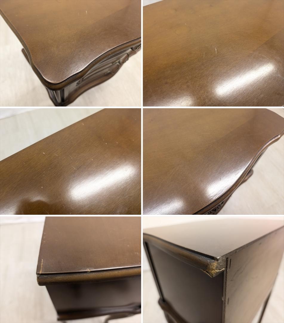 猫脚　リビングチェスト　コンソール　飾台　ナイトテーブル　サイドチェスト　タンス