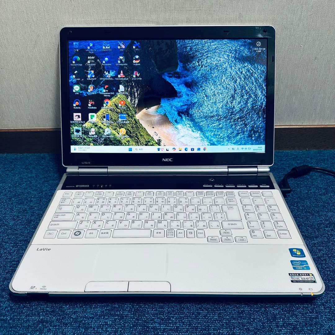 高速！ i5✨メモリ8GB✨SSD✨ブルーレイ✨ヤマハ✨NEC LL750D