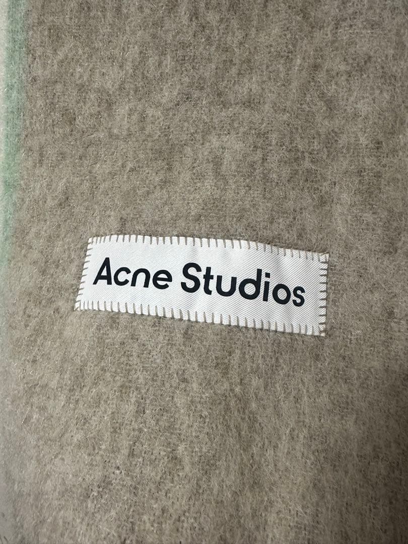 Acne Studios ウールマフラー グレー系 280x88cm