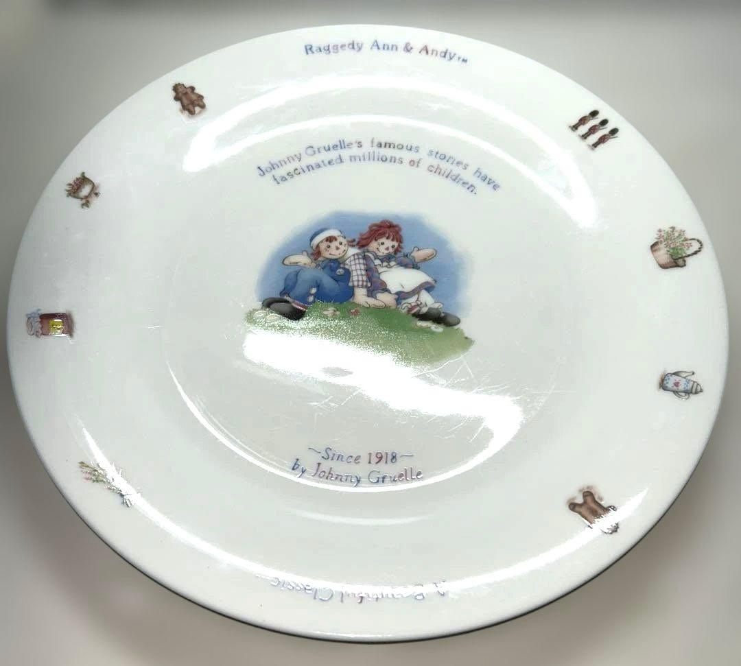 Raggedyアン&アンディ&寛斎fine china&花柄大皿3枚セット