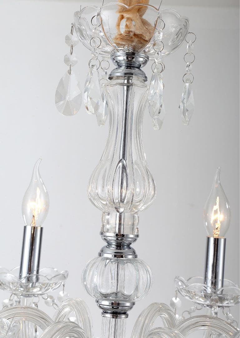 LED電球付きクリスタルシャンデリア 3灯