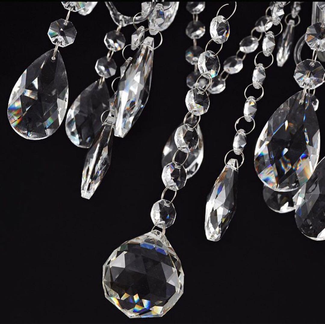 LED電球付きクリスタルシャンデリア 3灯