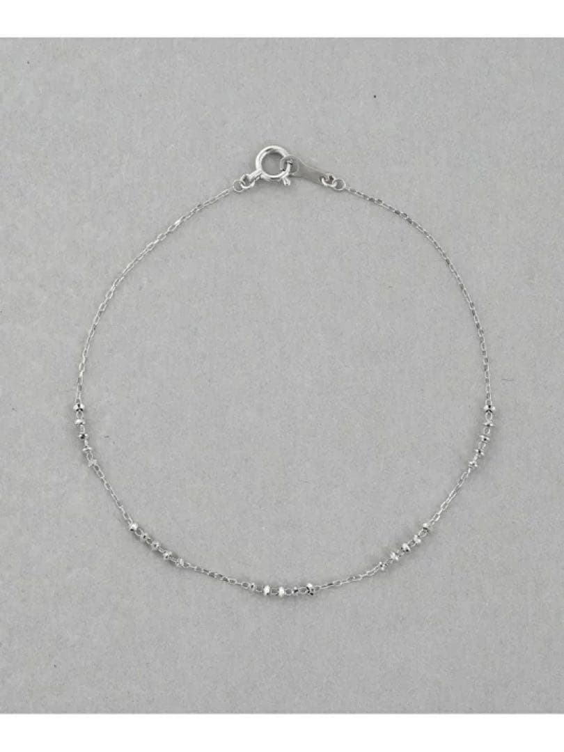 【ete】 k18WG グレイン ブレスレット