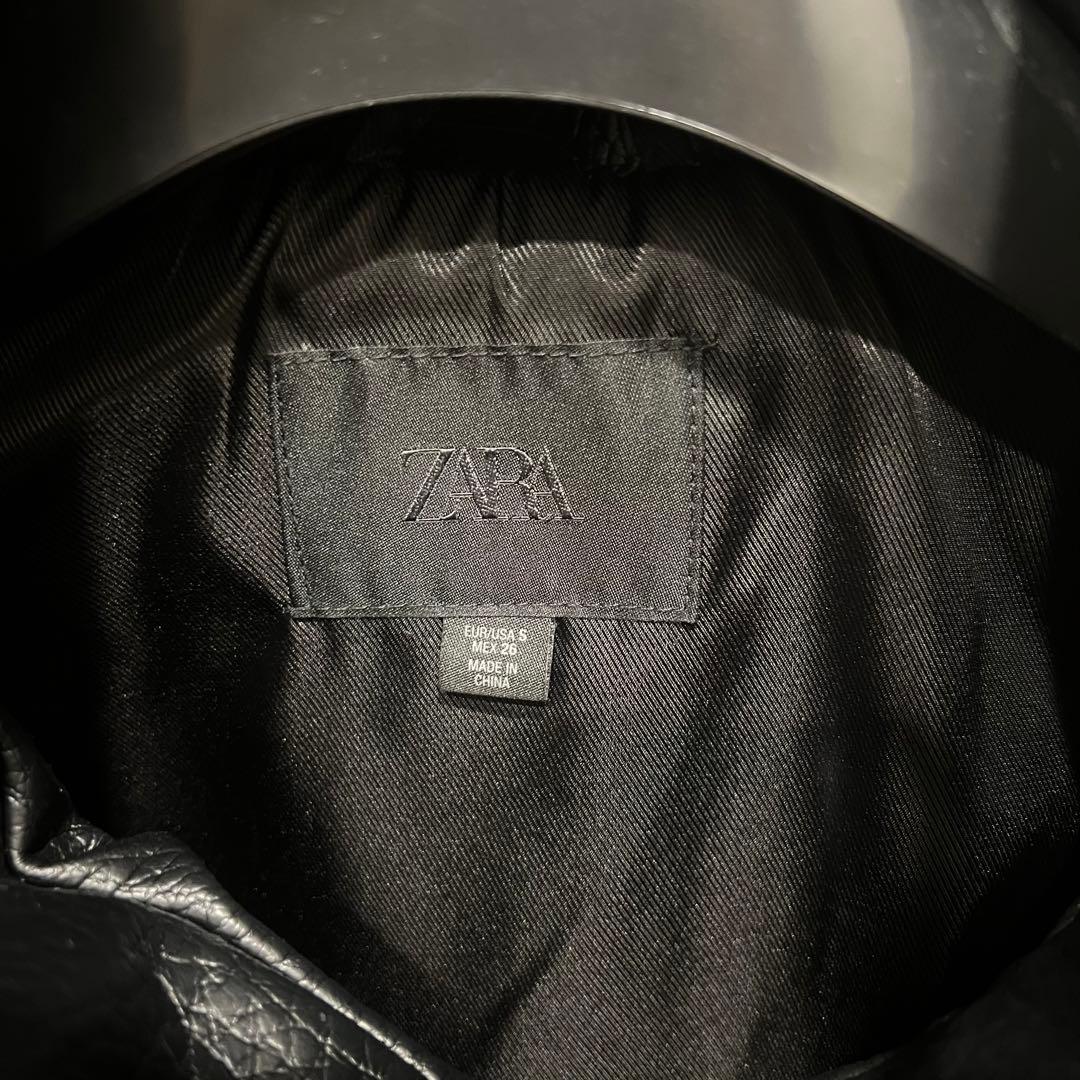 zara フェイクレザージャケット　Sサイズ