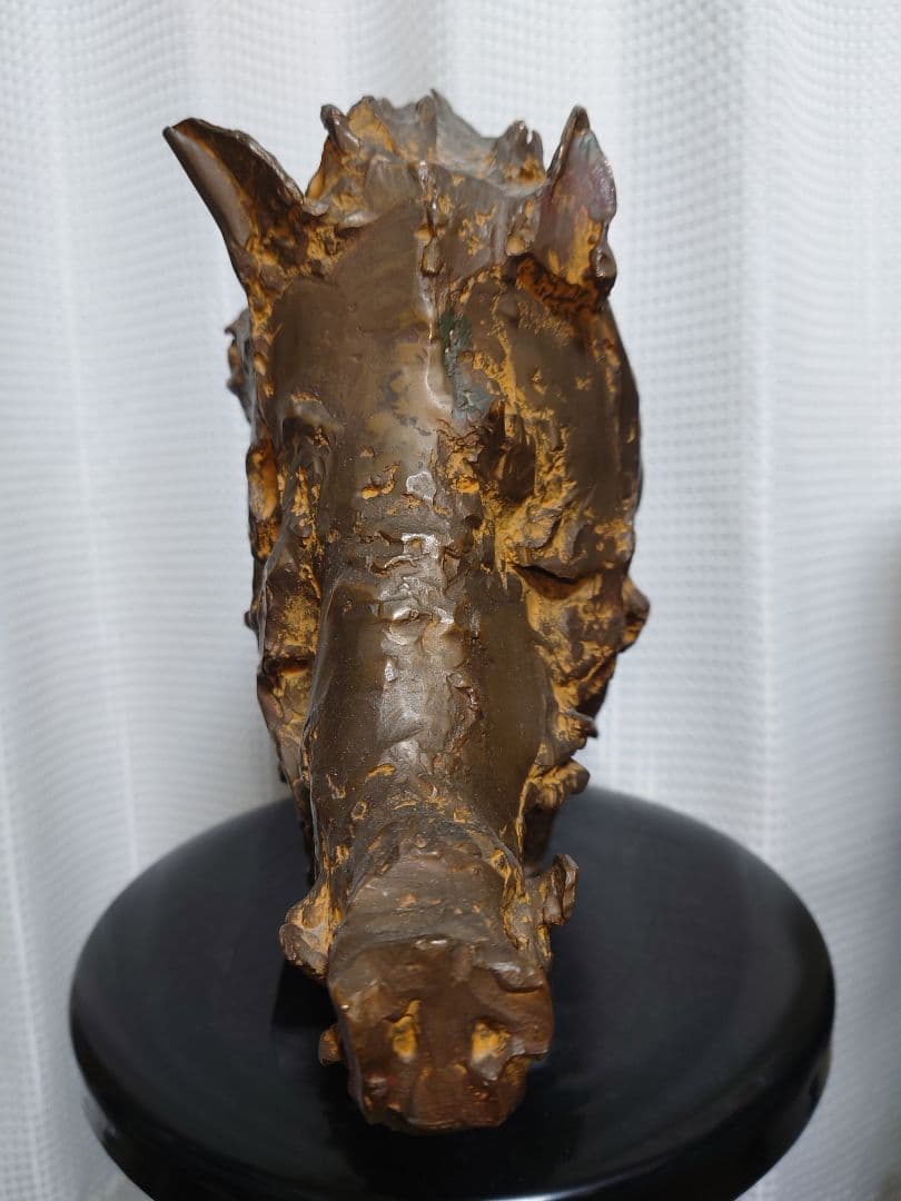 【貴重レア品】三橋國民　猪　ブロンズ像　1983年　置物アンティーク　オブジェ