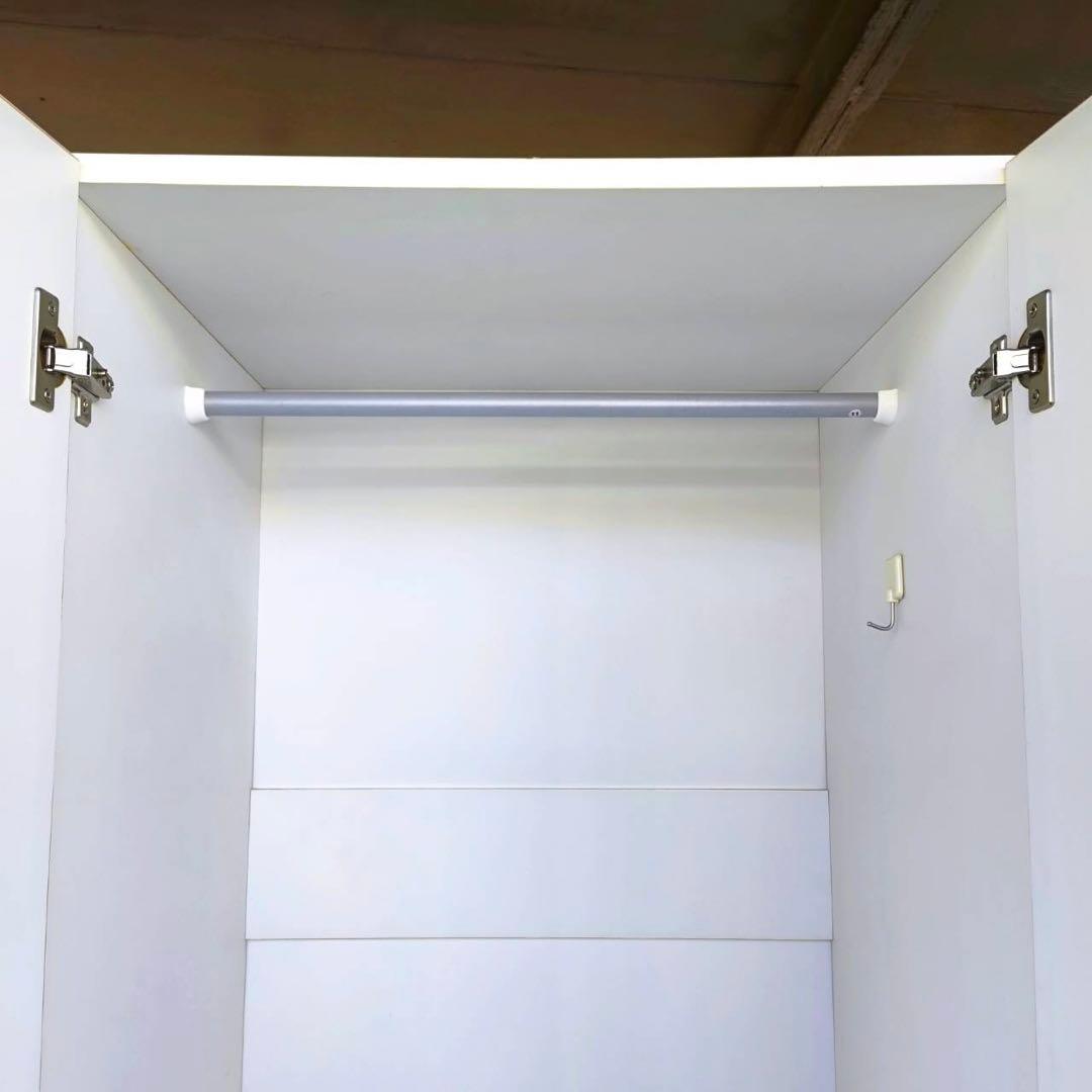 ニトリ ワードローブ WA-L0 1960 ホワイト クローゼットハンガーラック