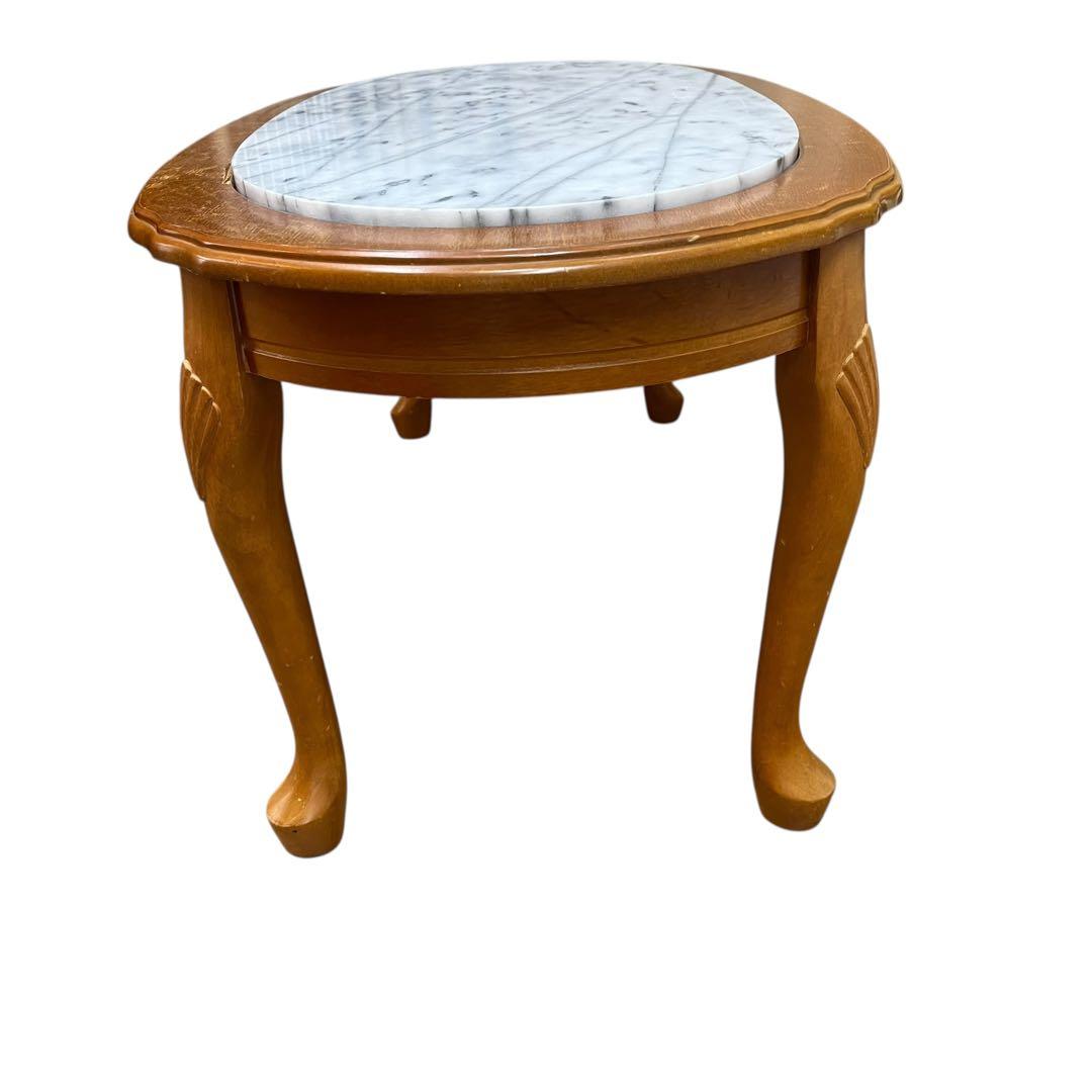 稀少品✨早い者勝ち❣️イタリア製 ローテーブル 大理石 ロココ調　猫足 おしゃれ