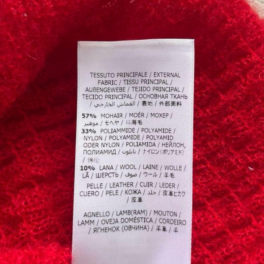 ★未使用品　フェラガモ タートルネック　フリル　モヘヤ57% ニット　セーター