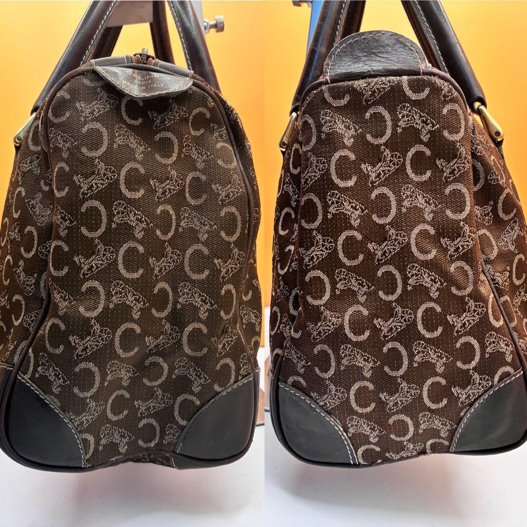 CELINE セリーヌ マカダム柄 ボストンバッグ トラベル オールドセリーヌ