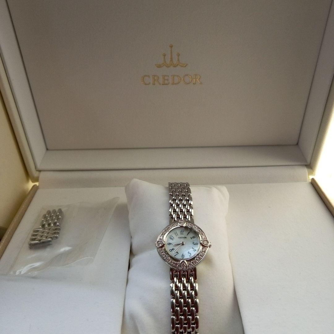 OH済み、セイコークレドール婦人用Credor クォーツ腕時計、美品