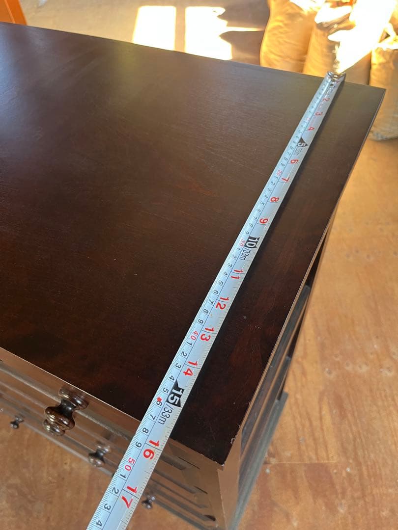 北海道民芸家具　クラレインテリア　樺桜　木製タンス 6引き出し