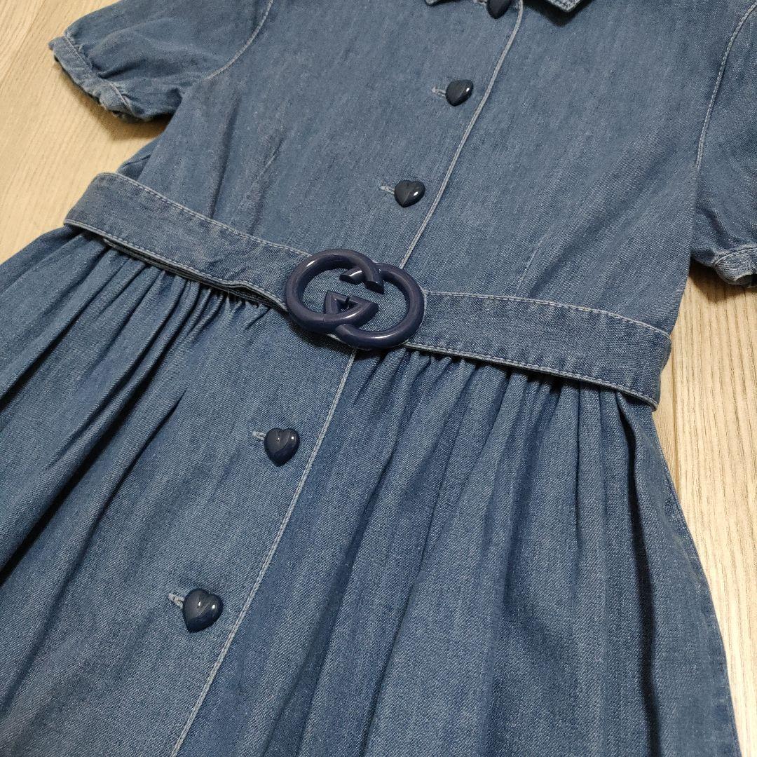 美品❢グッチ　GUCCI　ワンピース　デニム　8歳