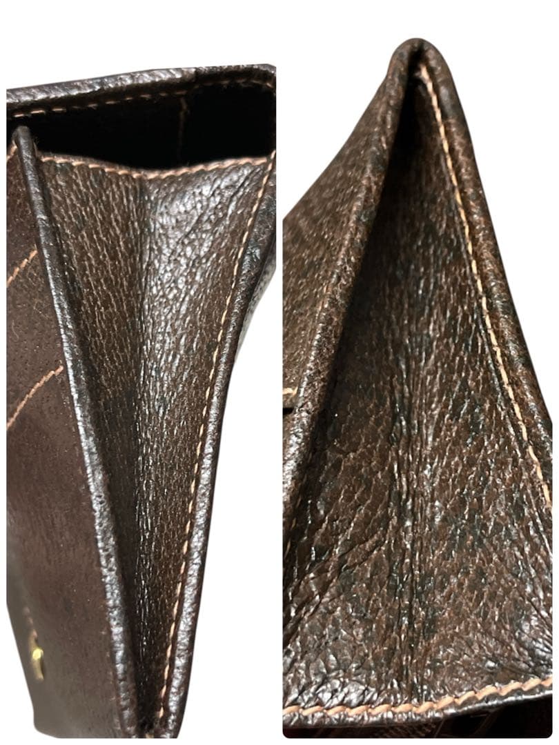 オールドグッチ GUCCI ヴィンテージ 長財布 GGスプリーム PVC×レザー