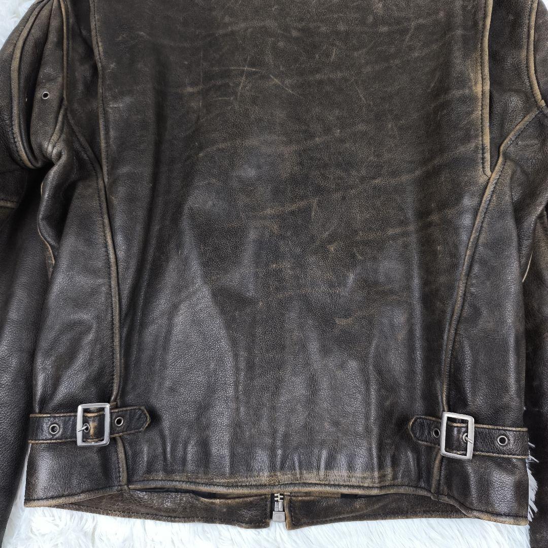 ✨美品✨ R.B.C アールビーシー シングルライダースジャケット レザー 茶色