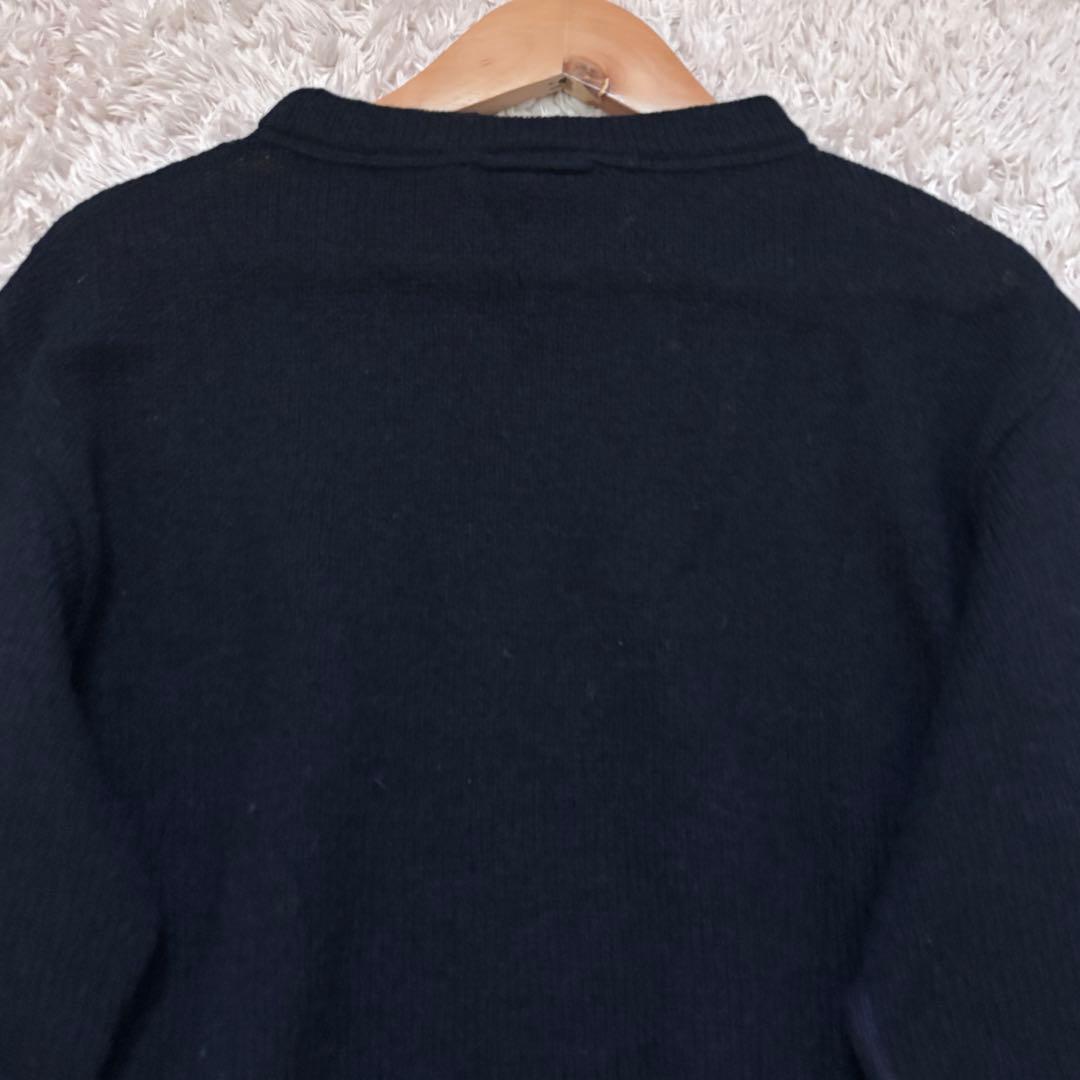 極美品/現行✨45R 葉山ものがたりシェットランド超ガーゼの908クルー ニット