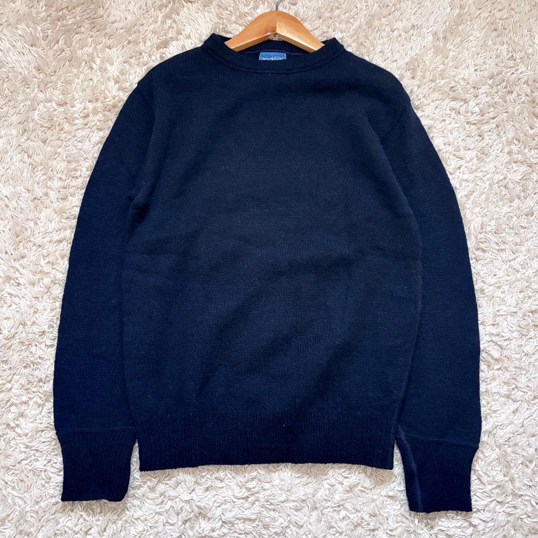 極美品/現行✨45R 葉山ものがたりシェットランド超ガーゼの908クルー ニット