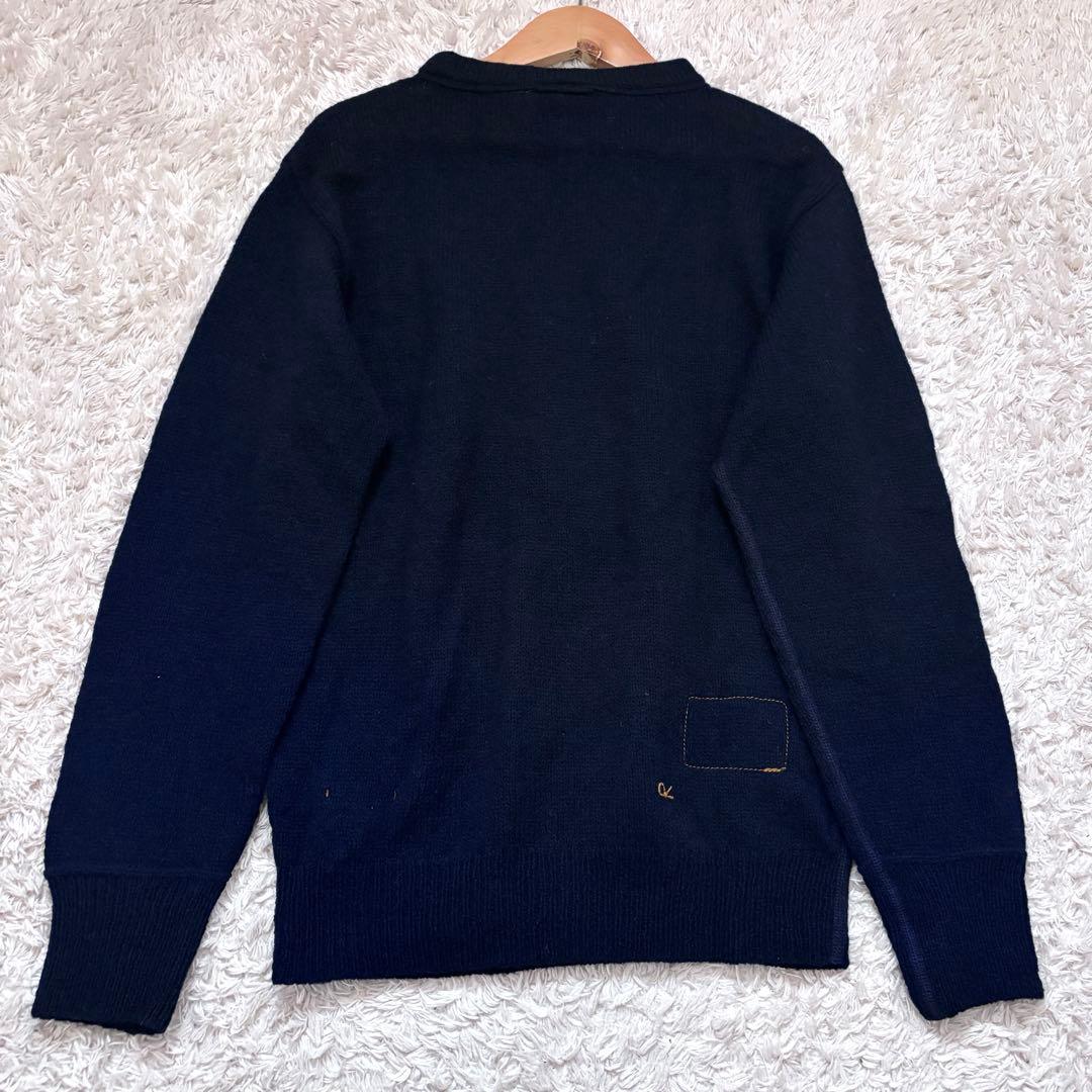 極美品/現行✨45R 葉山ものがたりシェットランド超ガーゼの908クルー ニット