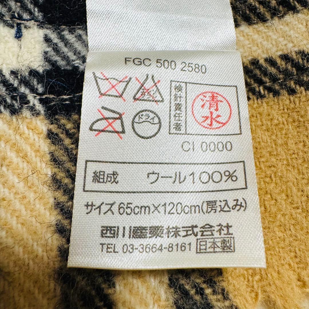 バーバリーロンドン 大判 ストール マフラー ひざ掛け ノバチェック ウール
