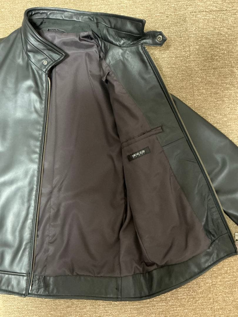 MICHEL  HOMME ラムレザーブルゾン