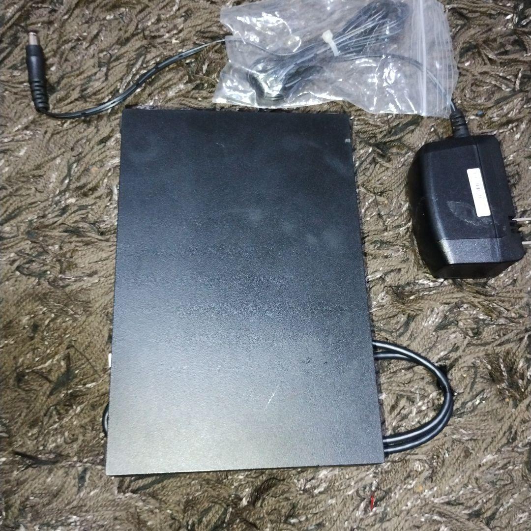 BUFFALO NAS 4TB ブラック 本体とケーブル