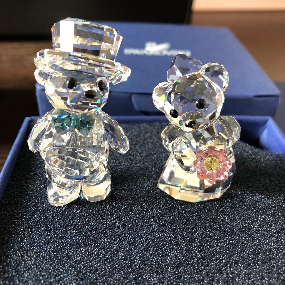 【新品】スワロフスキー　ベア　あなたとわたし