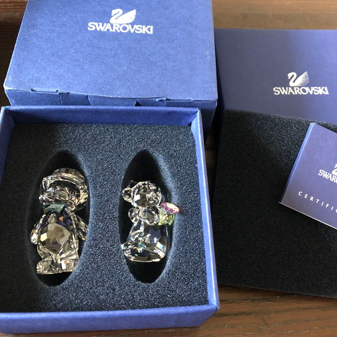 【新品】スワロフスキー　ベア　あなたとわたし