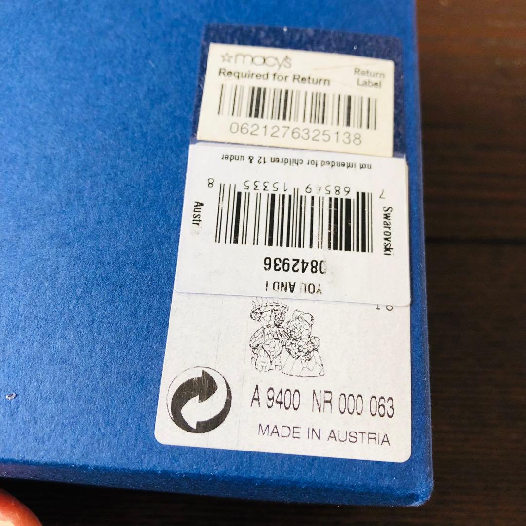 【新品】スワロフスキー　ベア　あなたとわたし