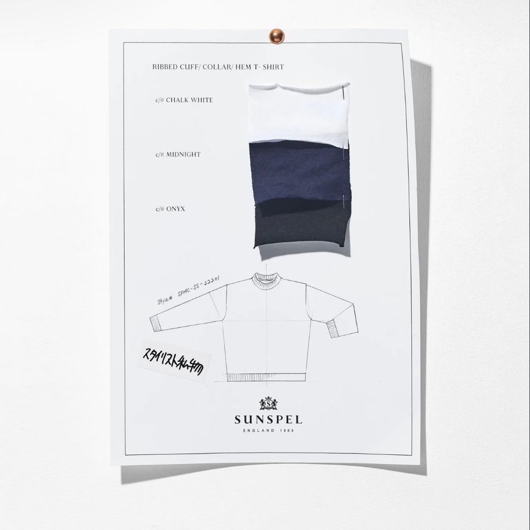 スタイリスト私物 RIBBED CUFF/COLLAR/HEM T SHIRT