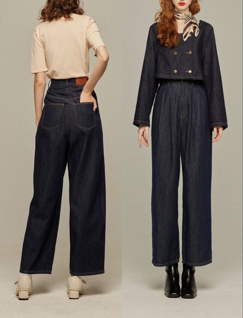 【新品】Tnewties トゥエンティーズ　《今日は日曜日だから》　デニム　M