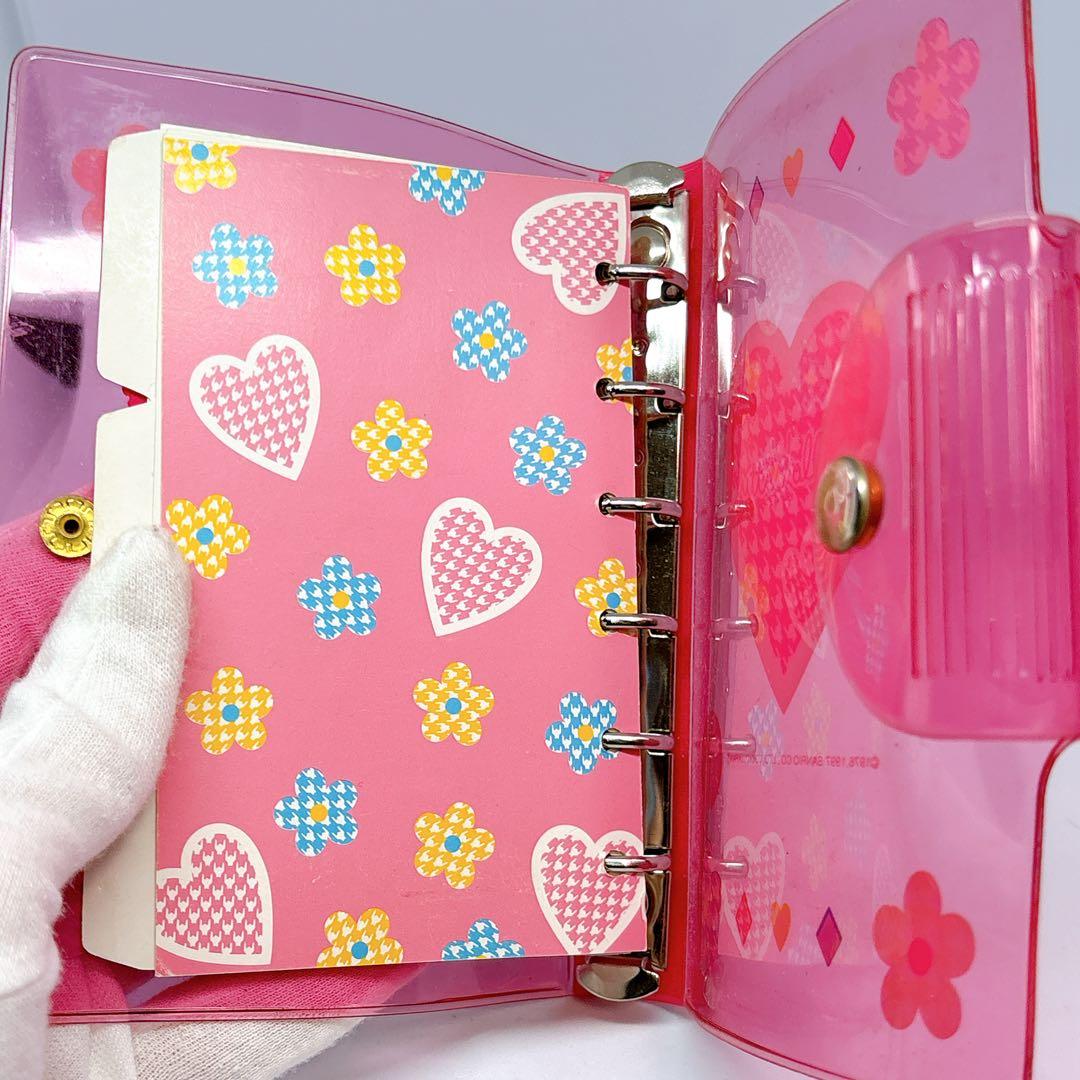 ハローキティ カオハナ 平成レトロ システム手帳 シール 6穴 リングファイル