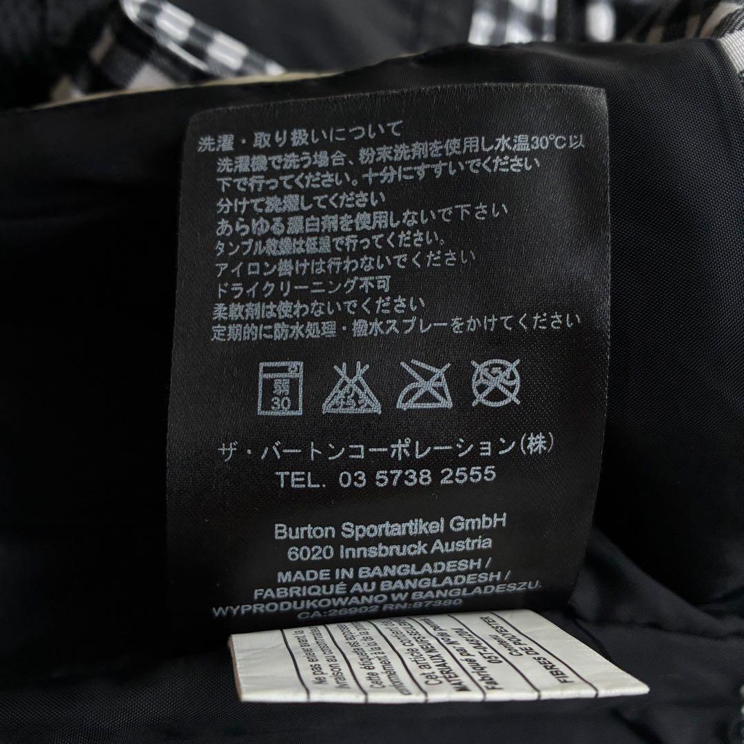 BURTON MB POACHER JACKET ギンガムチェック Sサイズ