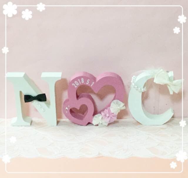 ちーろ様確認用♡ウエディングバージョン・イニシャルオブジェ