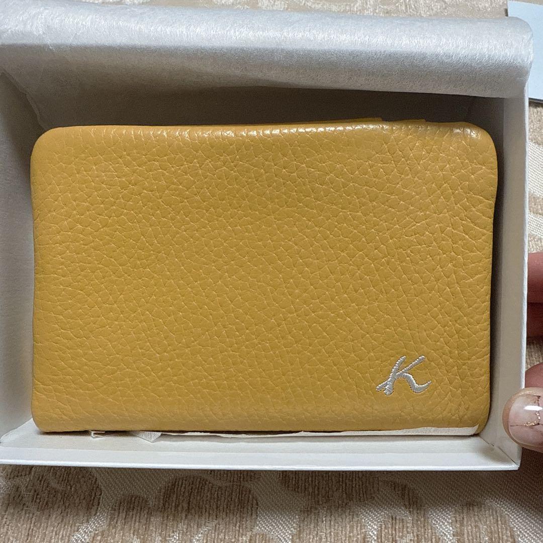 キタムラ　イエロー 二つ折り財布